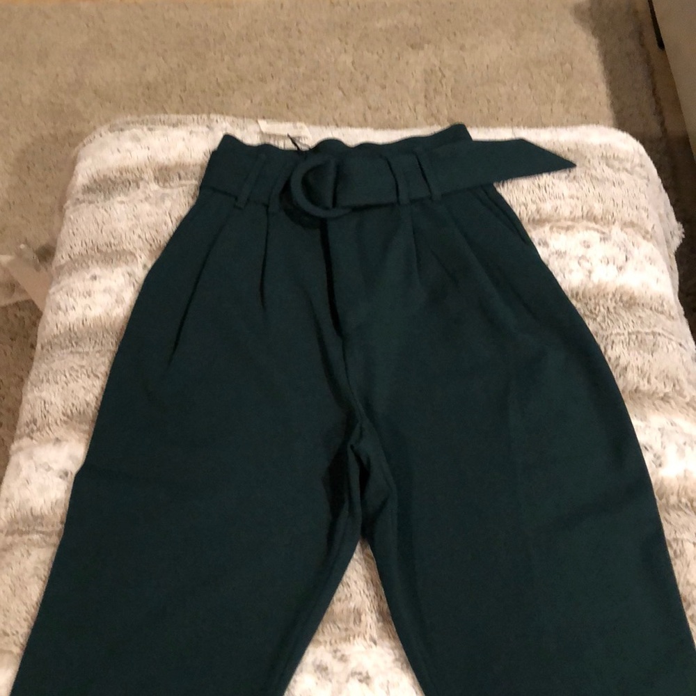 Dark green dress pants from Zara